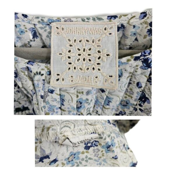 Johnny Was Tatiana Floral Top Blouse Embroidered Peasant Cottage XL - Picture 10 of 12